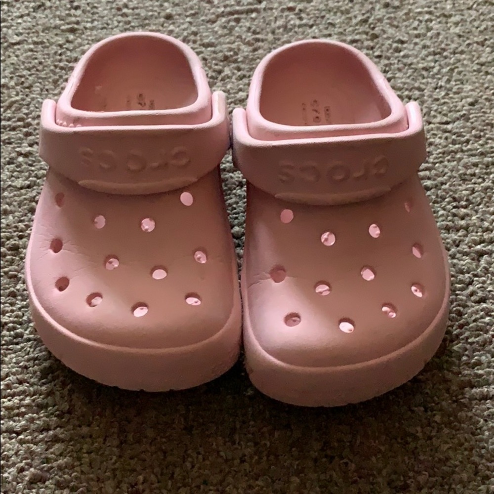 Pink toddler Crocs